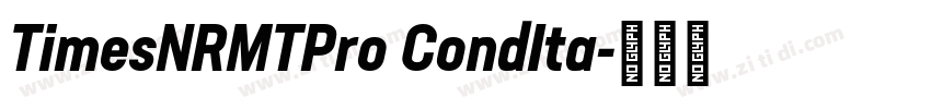 TimesNRMTPro CondIta字体转换